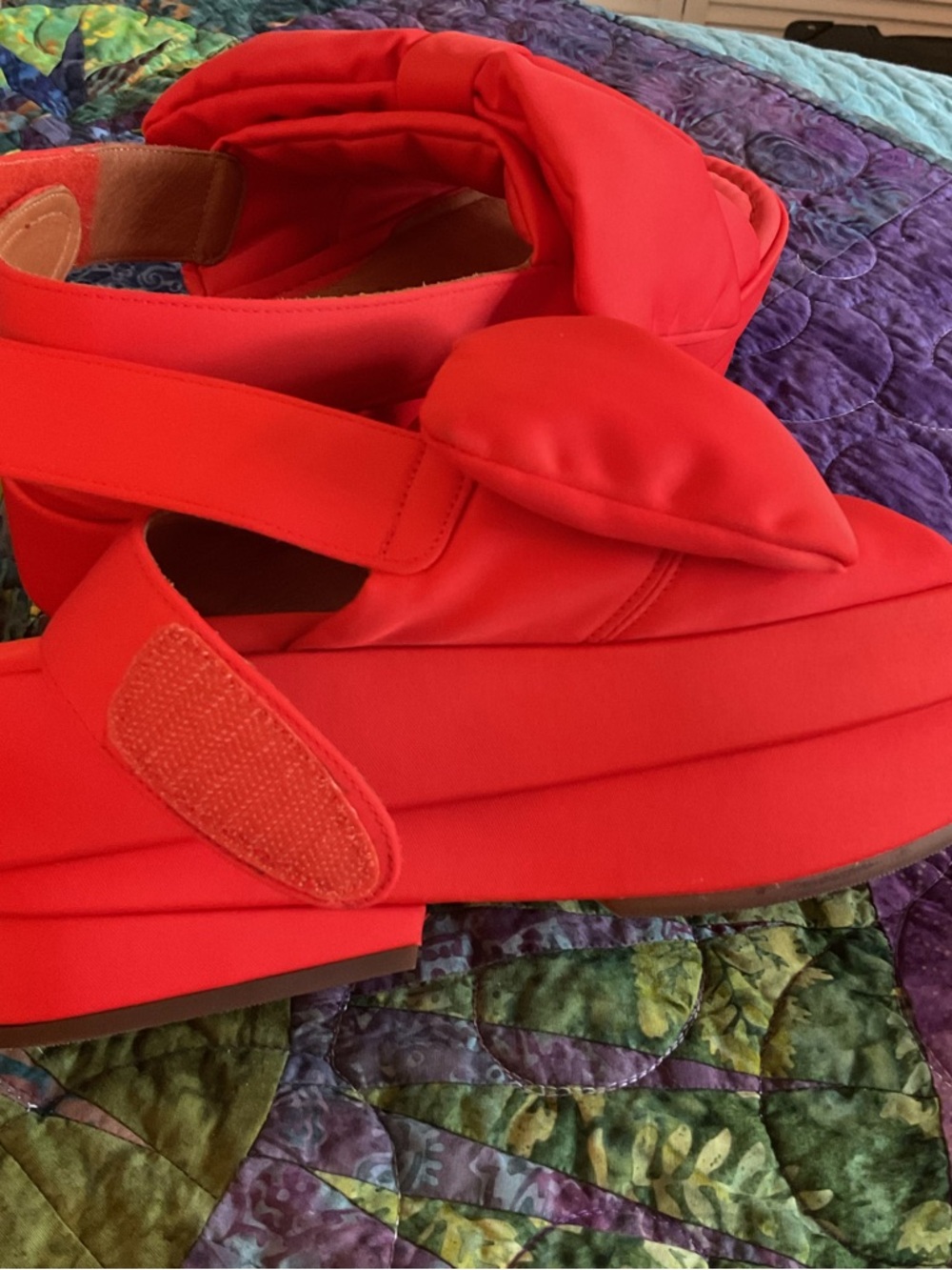 Chie Mihara Red Bow Slingback Sandals - Picture 4 of 5